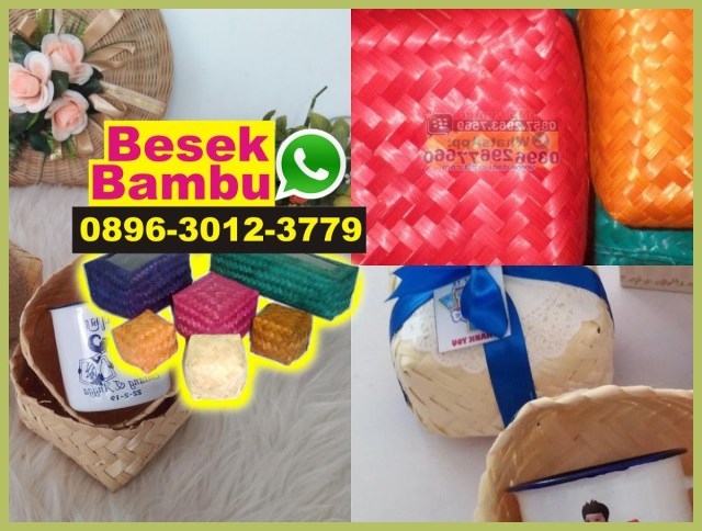 kotak pensil dari anyaman bambu