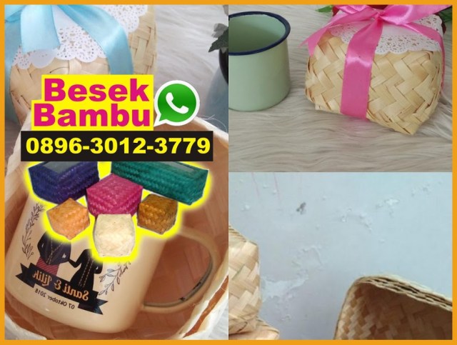 kotak makanan yang terbuat dari anyaman bambu disebut