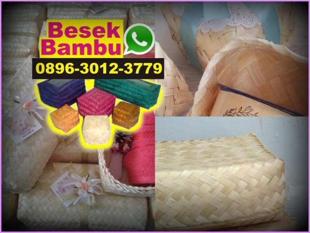 nasi besek bambu