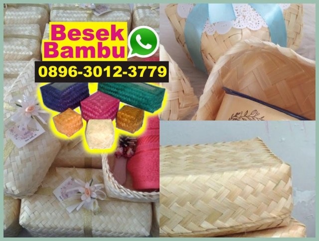 nasi besek bambu