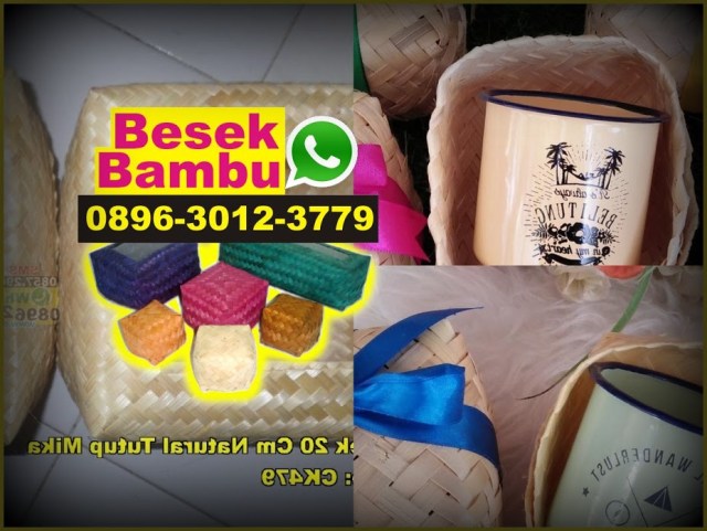 kotak tisu dari anyaman bambu