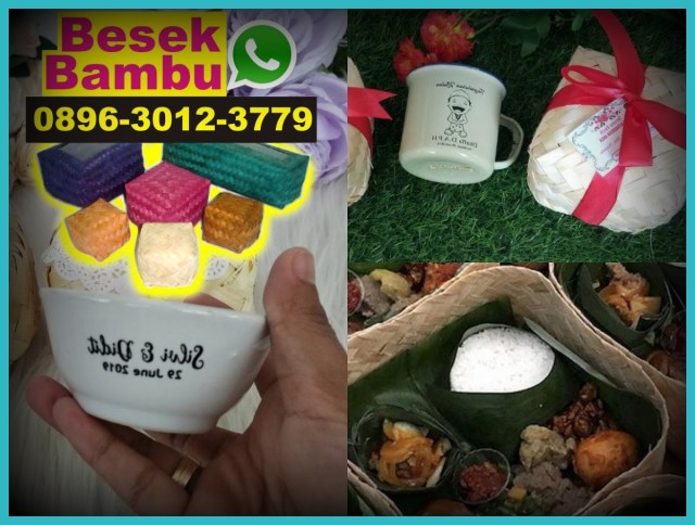 harga keranjang sampah anyaman bambu