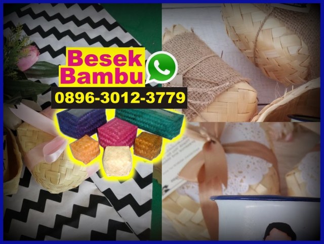 cara membuat anyaman besek bambu