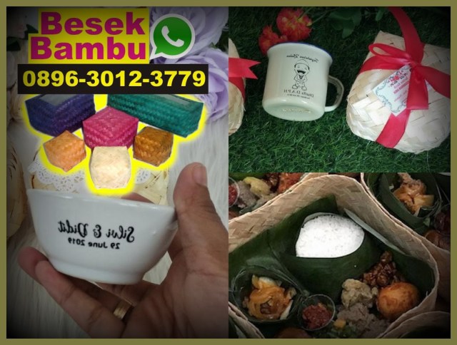 harga keranjang sampah anyaman bambu