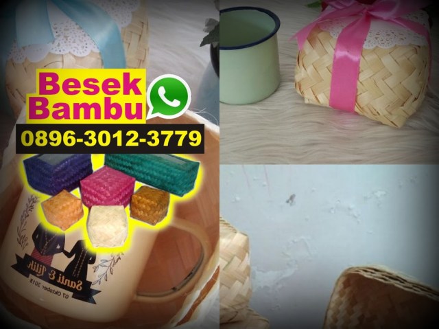 kotak makanan yang terbuat dari anyaman bambu disebut