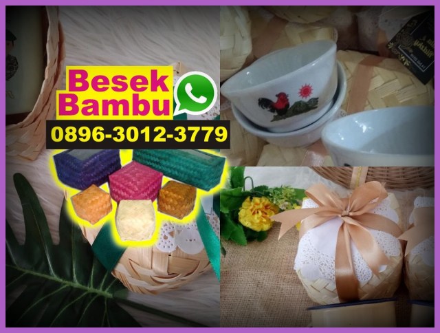 besek nasi dari bambu