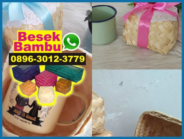 kotak makanan yang terbuat dari anyaman bambu disebut